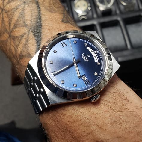 tudor style 41 mm blu|tudor royal 41mm diamond.